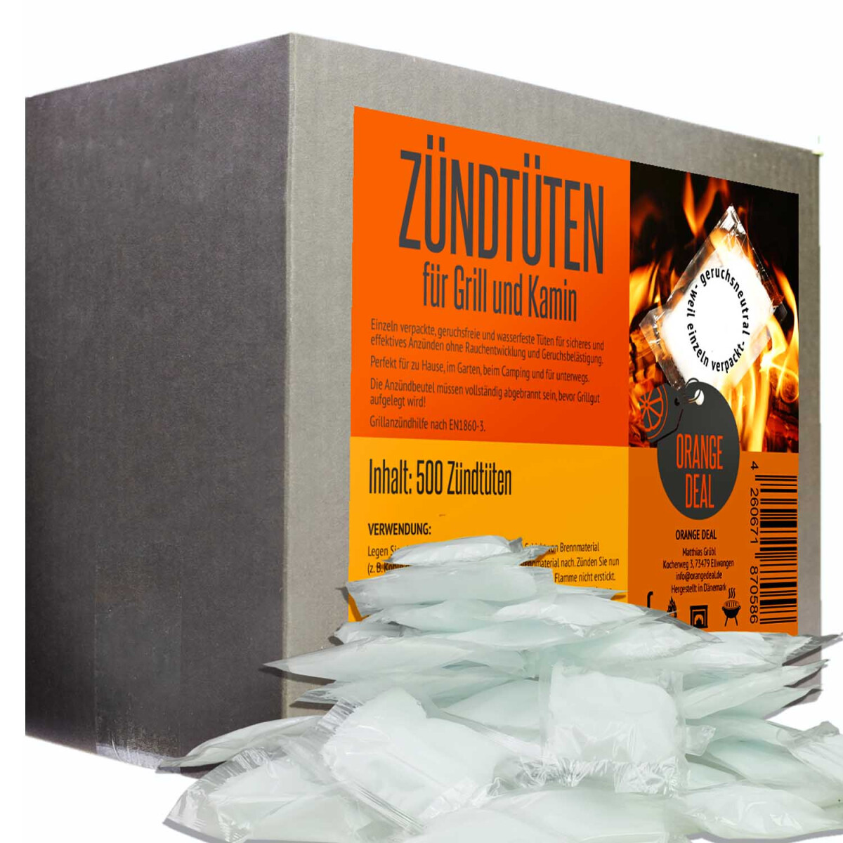 Anzündbeutel Zündtüten 500 Stück, 19,99 €