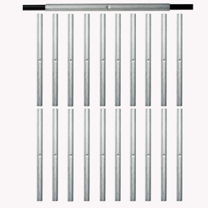 20 Steckhülsen für Pflanzstäbe Innendurchmesser 7 mm Durchmesser 150 mm lang