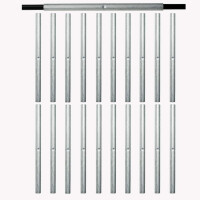 20 Steckhülsen für Pflanzstäbe Innendurchmesser 7 mm Durchmesser 150 mm lang