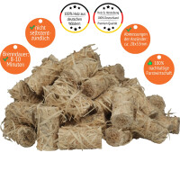 5,0 kg Premium Anzünder (Grill-, Kamin-, Ofenanzünder) aus Holzwolle und Wachs FSC 100%