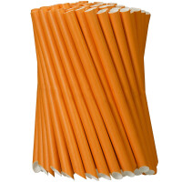 100 orange XXL Bubble Tea Strohhalme 12 mm Durchmesser 215 mm lang