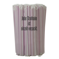 100 orange XXL Bubble Tea Strohhalme 12 mm Durchmesser 215 mm lang