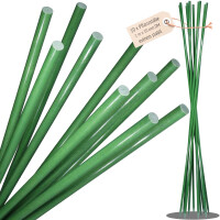 10 Glasfaserstaebe 1 m x 10 mm grün