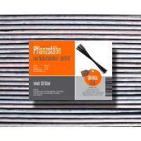 50 Rankhilfe schwarz aus Bambus 50 Stück 90 cm lang 6 mm Ø