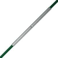 20 grüne Glasfaserstaebe 1 m x 7 mm + 10 Hülsen 150 mm