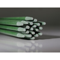 20 grüne Glasfaserstaebe 1 m x 7 mm + 10 Hülsen 150 mm