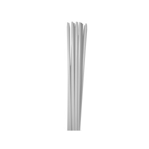20  weisse Glasfaserstäbe 1 m lang x  Ø 7 mm unverwüstlich + 20 Hülsen für die  Verlängerung der Fiberglasstäbe