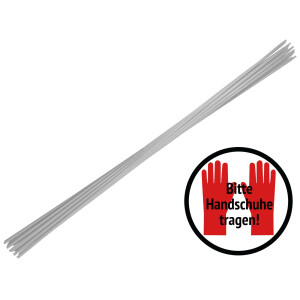 20  weisse Glasfaserstäbe 1 m lang x  Ø 7 mm unverwüstlich + 20 Hülsen für die  Verlängerung der Fiberglasstäbe