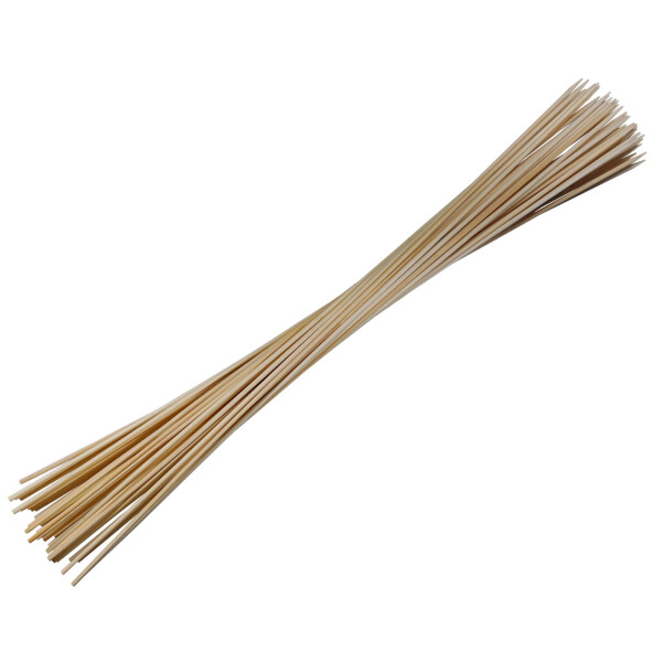 50 Stockbrot Spieße/Lagerfeuer Spieße (Grillspieße Lagerfeuer) 90 cm - Ø 6mm aus Bambus als Marshmallow Spieße Lagerfeuer oder als Ersatz für Stockbrot Stöcke zum Rösten - inkl. Ratgeber