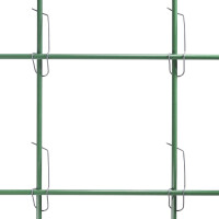 20 grüne unverwüstliche und langlebige Pflanzstäbe aus Glasfaser (GFK) 1 m x 7 mm + 25 Klammern 8-16 mm zum Bau individueller Rankgitter