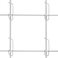 20 weiße  unverwüstliche und langlebige Pflanzstäbe aus Glasfaser (GFK) 1 m x 7 mm + 25 Klammern 8-16 mm zum Bau individueller Rankgitter