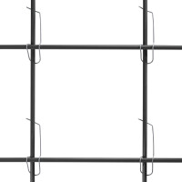 20 schwarze  unverwüstliche und langlebige Pflanzstäbe aus Glasfaser (GFK) 1 m x 7 mm + 25 Klammern 8-16 mm zum Bau individueller Rankgitter