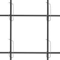 20 schwarze  unverwüstliche und langlebige Pflanzstäbe aus Glasfaser (GFK) 1 m x 7 mm + 25 Klammern 8-16 mm zum Bau individueller Rankgitter
