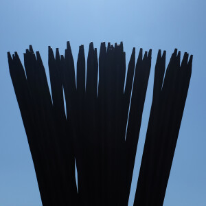 50 Rankhilfe dunkelgrün Rankstäbe Pflanzstäbe aus Bambus 90 cm lang 6 mm Ø