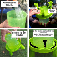Hühnertränke 1,5L mit Füßen - grün