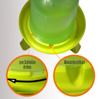 Hühnertränke 1,5L mit Füßen - grün