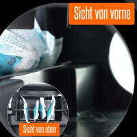 4 X Rattenköderboxen mit schwarzem Deckel