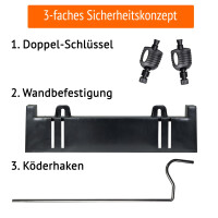 2 Rattenköderboxen mit schwarzem Deckel
